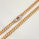 Cuban Links Infinity 19.5g / 24 in / 4.94mm Two Golds White Rose 18K