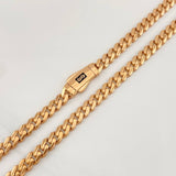Cadena Cubana Infinito 18.95g / 24 in / 4.92mm Oro Rosa 18K