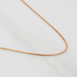 Cadena Veneciana 0.95g / 18 in / 0.55mm Oro Rosa 18K