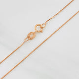 Cadena Veneciana 0.95g / 18 in / 0.55mm Oro Rosa 18K
