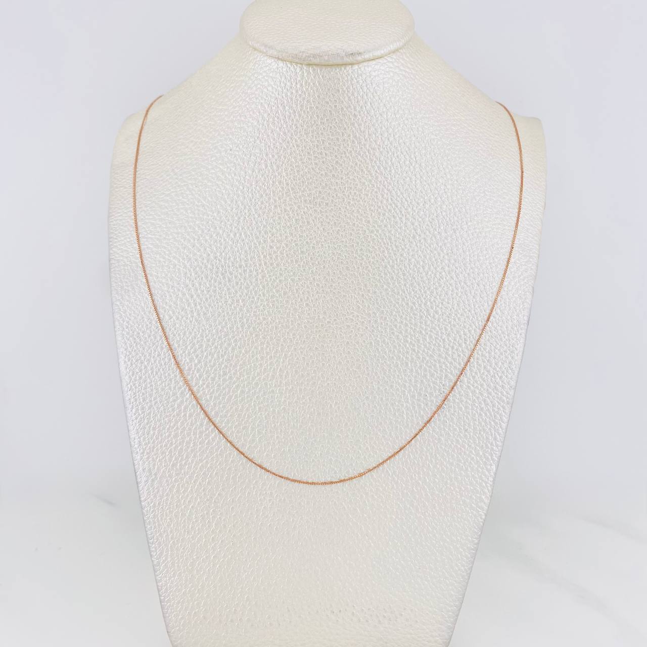 Cadena Veneciana 0.95g / 18 in / 0.55mm Oro Rosa 18K