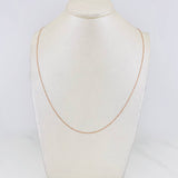 Cadena Veneciana 1.05g / 20 in / 0.55mm Oro Rosa 18K