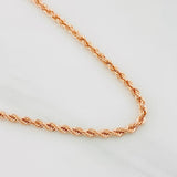 Cadena Lazo 3.8g / 24 in / 2.19mm Oro Rosa 18K