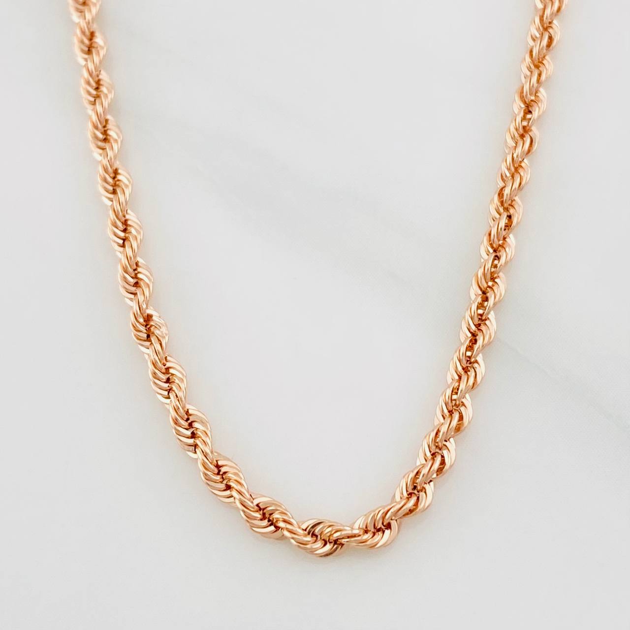 Cadena Lazo 3.75g / 24 in / 2.19mm Oro Rosa 18K