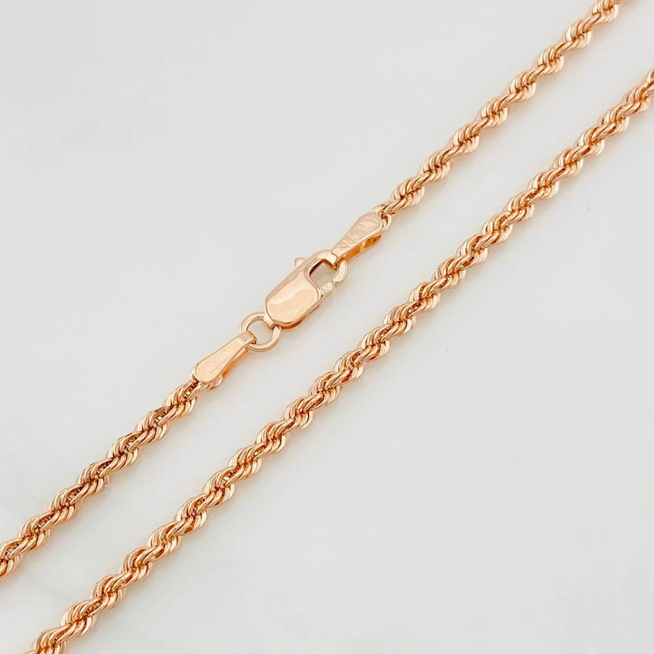 Rope Chain 3.8g / 24 in / 2.15mm 18K Rose Gold