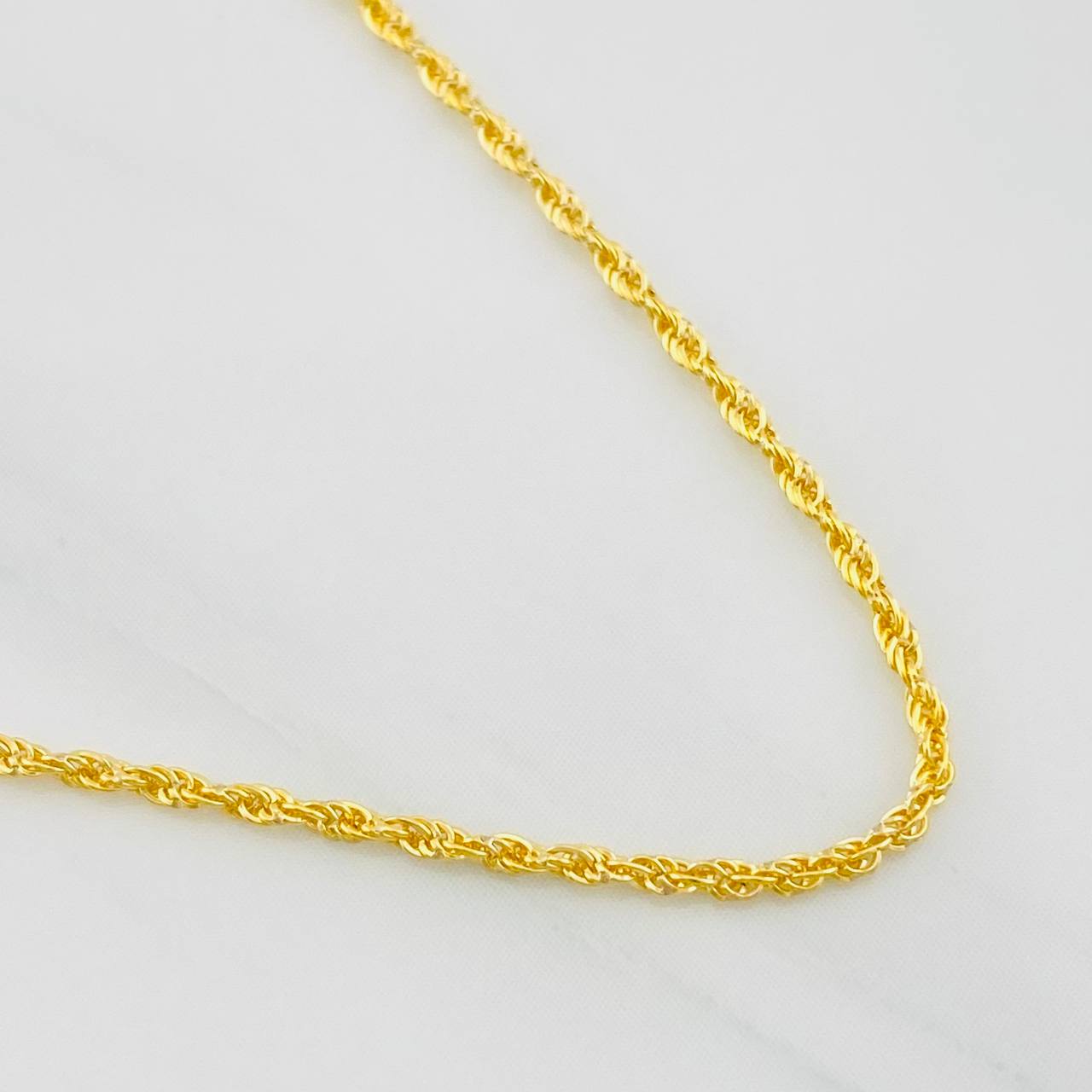 Cadena Lazo 1.15g / 24 in / 1.2mm Oro Amarillo 18K