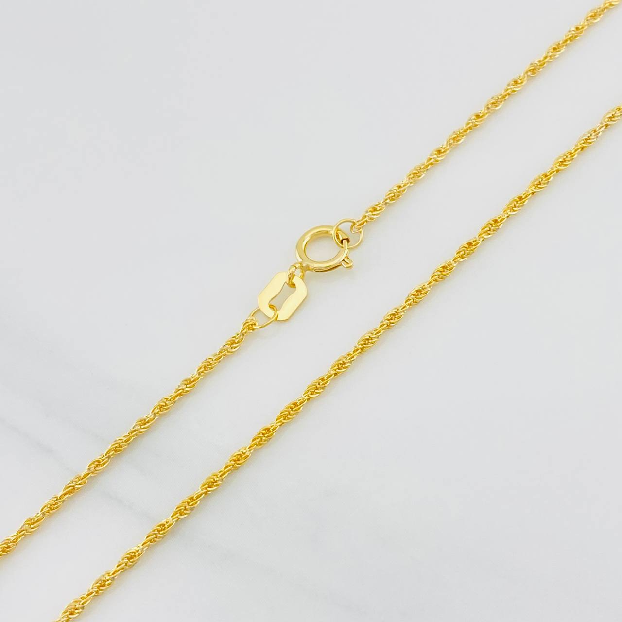 Cadena Lazo 1.15g / 24 in / 1.2mm Oro Amarillo 18K