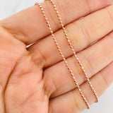 Cadena Militar 4.1g / 18 in / 1.5mm Oro Rosa 18K