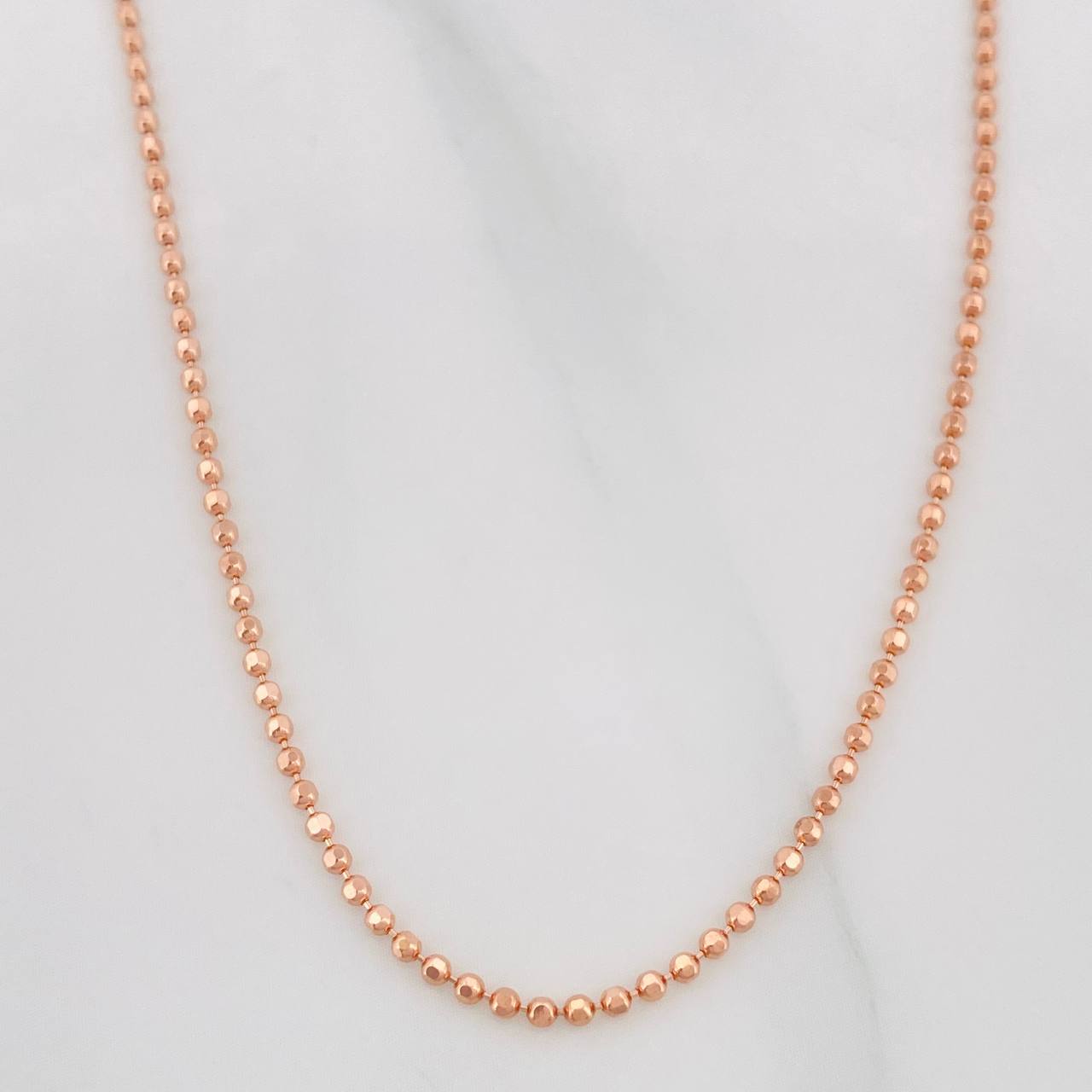 Cadena Militar 4.1g / 18 in / 1.5mm Oro Rosa 18K