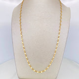 Mirror Flower Chain 2.2g / 20 in / 2.5mm 18K Yellow Gold