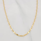 Mirror Flower Chain 2.2g / 20 in / 2.5mm 18K Yellow Gold