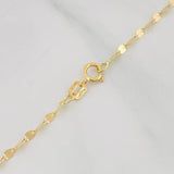 Mirror Flower Chain 2.2g / 20 in / 2.5mm 18K Yellow Gold
