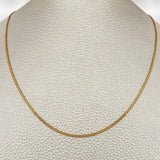 Bismark Chain 3.2gr / 23 1/2 in / 1.3mm Yellow Gold +1 18K $