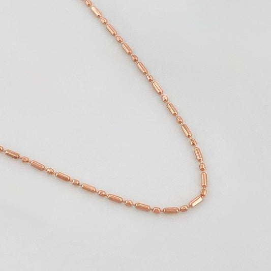 Morse Chain 1.5 g / 17 3/4 in / 0.05 mm 18K Rose Gold