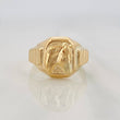 Anillo Sello Caballo 4.9 g / T12 Oro Amarillo 18K