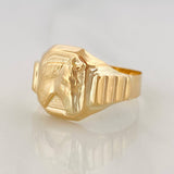 Anillo Sello Caballo 4.9 g / T12 Oro Amarillo 18K