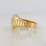 Anillo Sello Caballo 4.9 g / T12 Oro Amarillo 18K