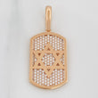 Dije Estrella De David 6.55 g / 1 1/2 in Oro Rosa 18K