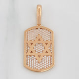 Dije Estrella De David 6.55 g / 1 1/2 in Oro Rosa 18K