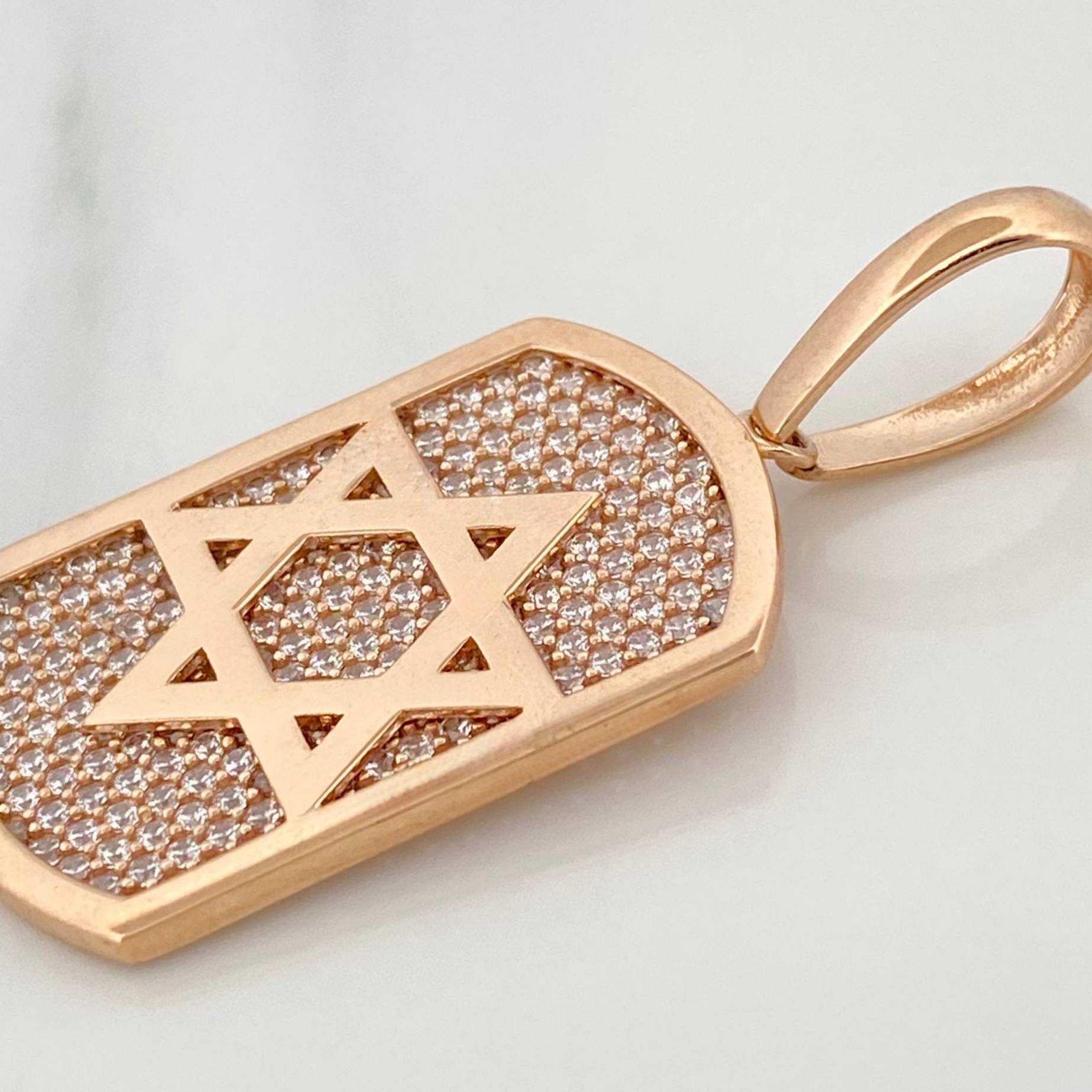 Dije Estrella De David 6.55 g / 1 1/2 in Oro Rosa 18K