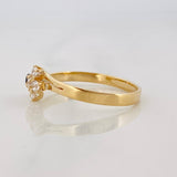 Anillo Piedras 1.75 g / T7 1/2 Oro Amarillo 18K