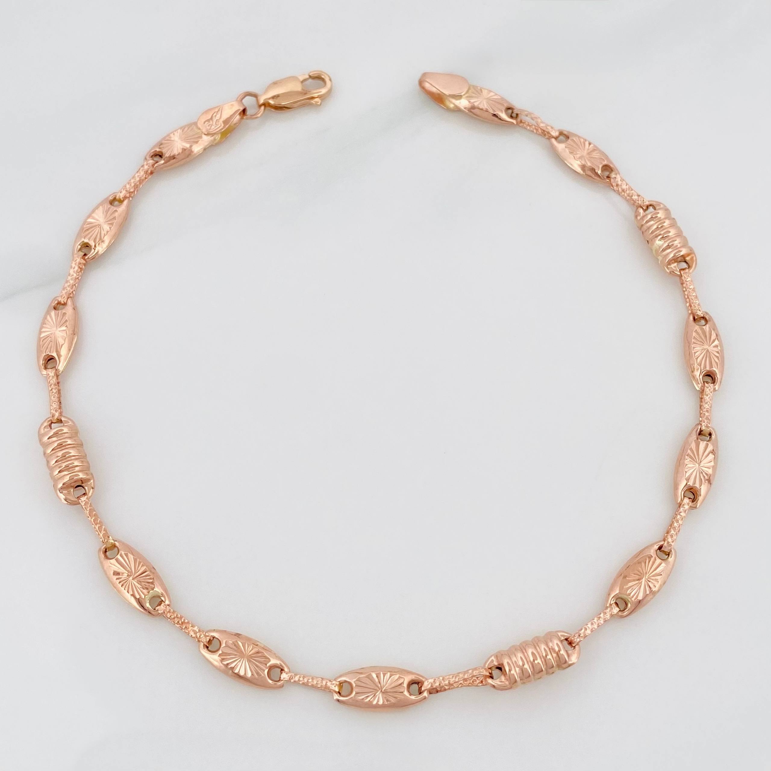 Pulso Rustico Tornillo 4.75 g / 9 in / 3.5 mm Oro Rosa 18K