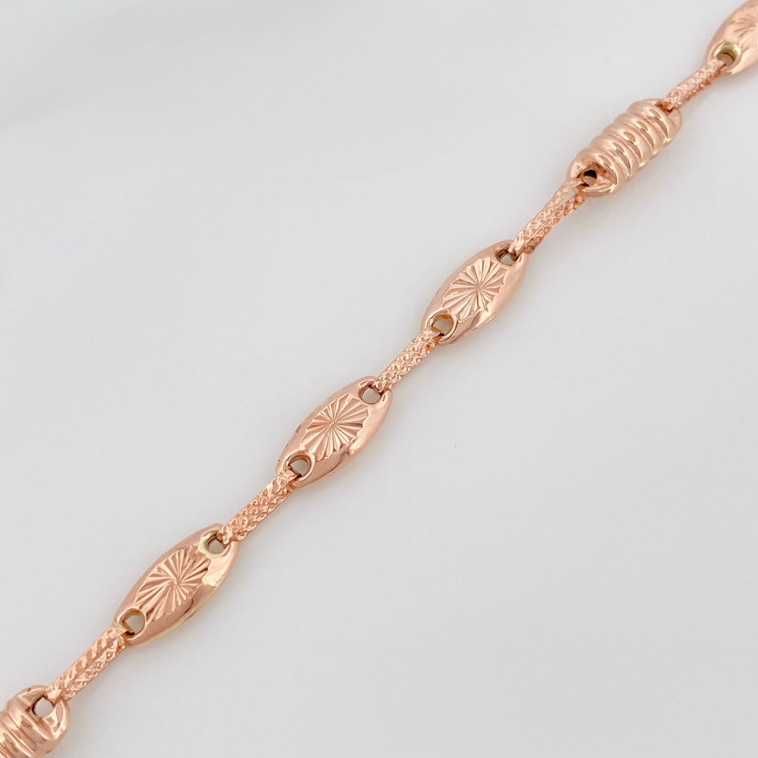 Pulso Rustico Tornillo 4.75 g / 9 in / 3.5 mm Oro Rosa 18K