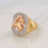 Anillo Caballo 8 g / T10 Tres Oros 18K