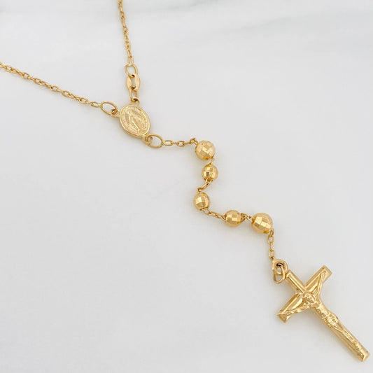 Rosario Virgen De La Milagrosa 14.7 g / 16 1/2 in / 4mm-5 mm Oro Amarillo 18K
