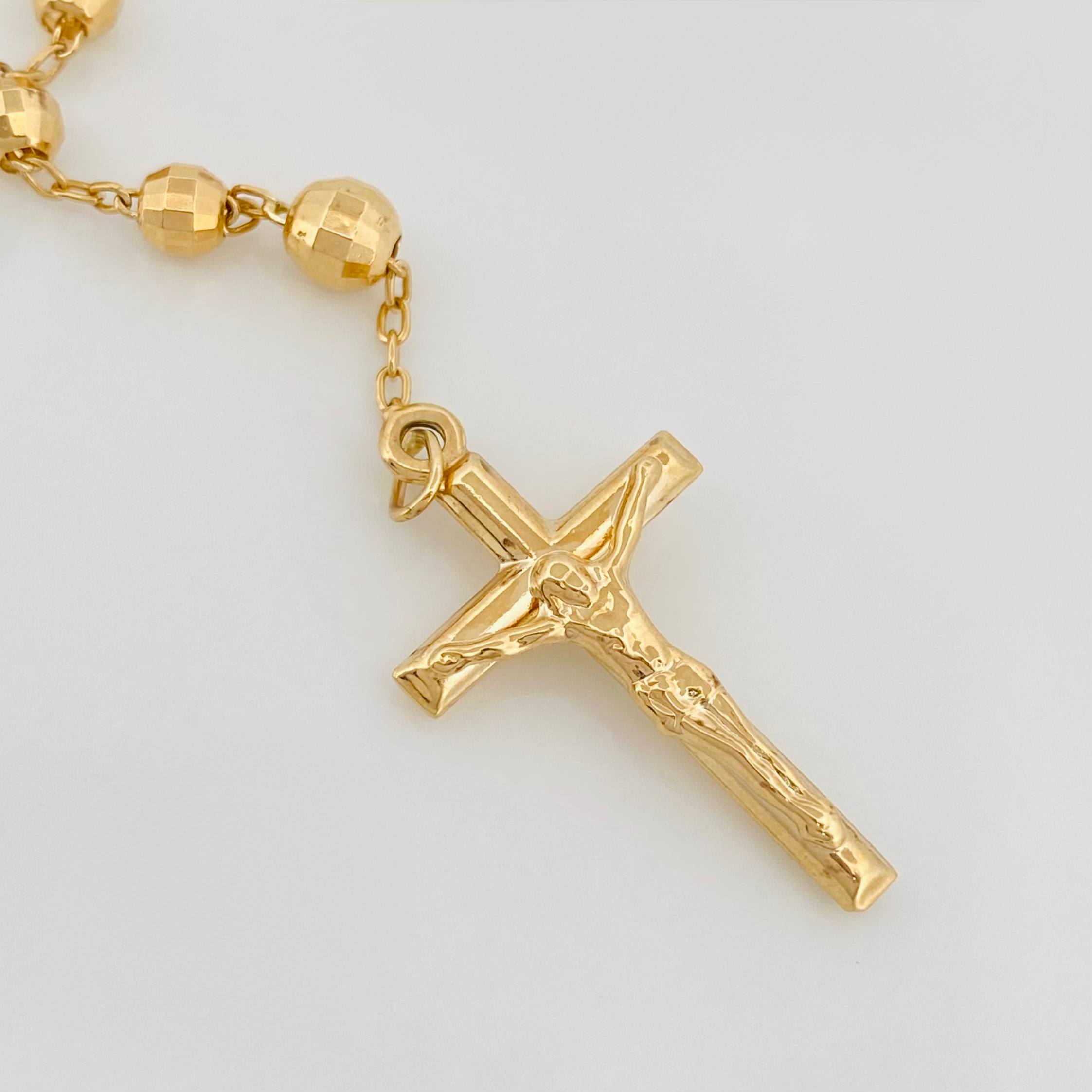 Rosario Virgen De La Milagrosa 14.7 g / 16 1/2 in / 4mm-5 mm Oro Amarillo 18K