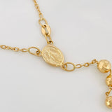 Rosario Virgen De La Milagrosa 14.7 g / 16 1/2 in / 4mm-5 mm Oro Amarillo 18K