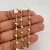 Rosario Virgen De La Milagrosa 14.7 g / 16 1/2 in / 4mm-5 mm Oro Amarillo 18K