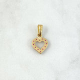Pendant Heart 1.4gr / 1.8cm / Rubies 40pts Yellow Gold (Jewel) ©