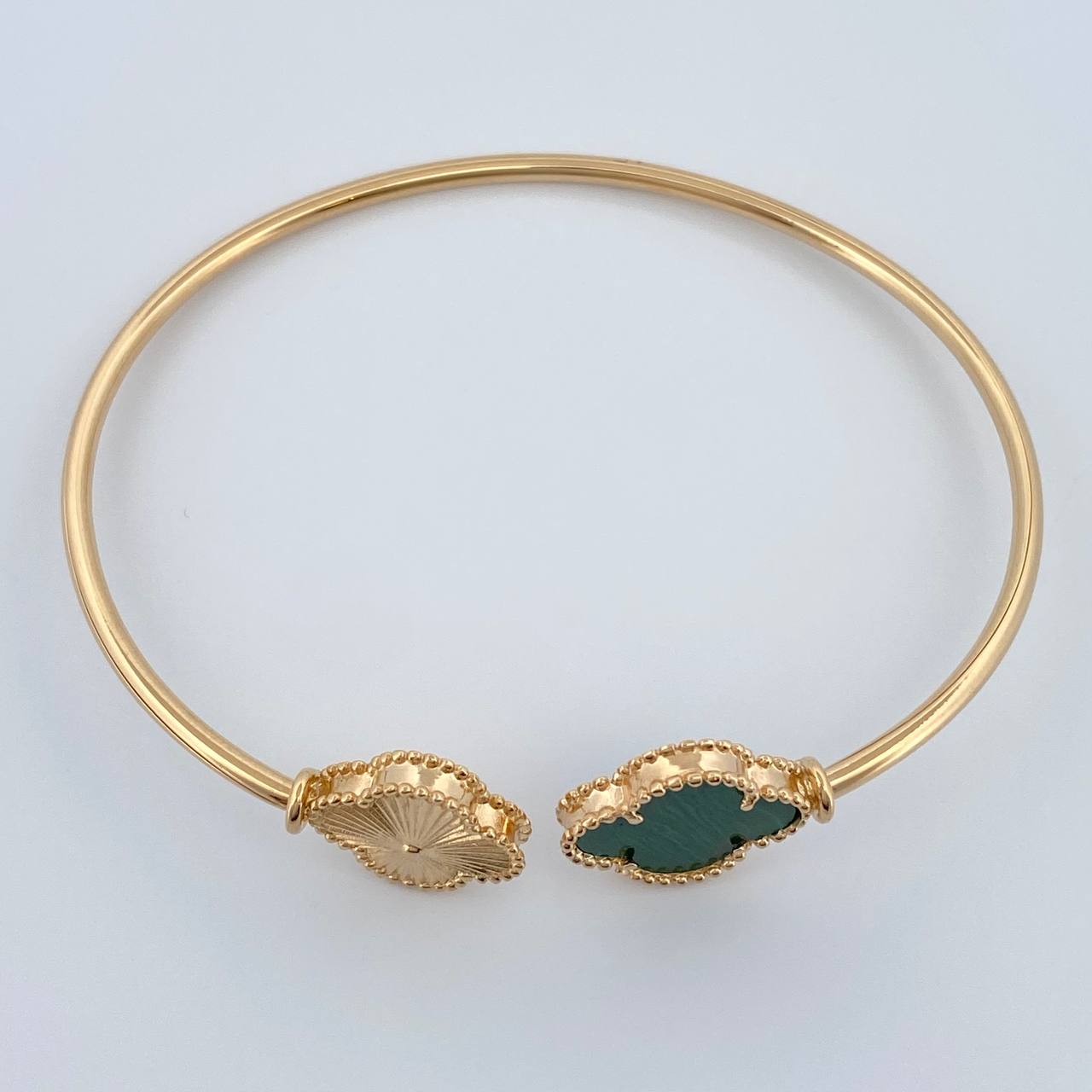 Pulso Aro Trebol  7.95gr / 7 1/2 in / 2.14mm Oro Amarillo Nac.Esp. 18K %