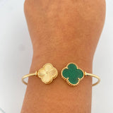 Pulso Aro Trebol  7.95gr / 7 1/2 in / 2.14mm Oro Amarillo Nac.Esp. 18K %