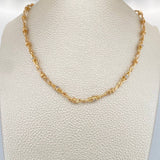 Cadena Dubai 30.65gr / 24 1/2 in / 3.9mm Dos Oros Amarillo Blanco 18K %