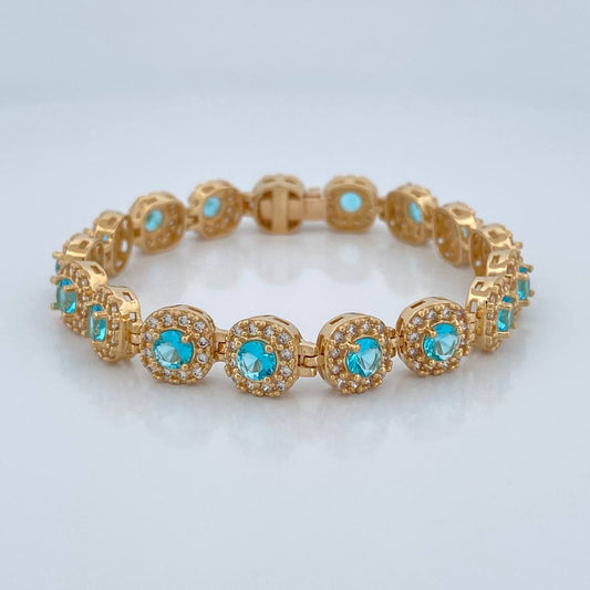 Pulso Tennis 18.6gr / 6 1/2 in / 8mm Oro Amarillo Nac.Esp. 18K %