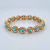 Pulso Tennis 18.6gr / 6 1/2 in / 8mm Oro Amarillo Nac.Esp. 18K %