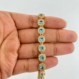 Pulso Tennis 18.6gr / 6 1/2 in / 8mm Oro Amarillo Nac.Esp. 18K %