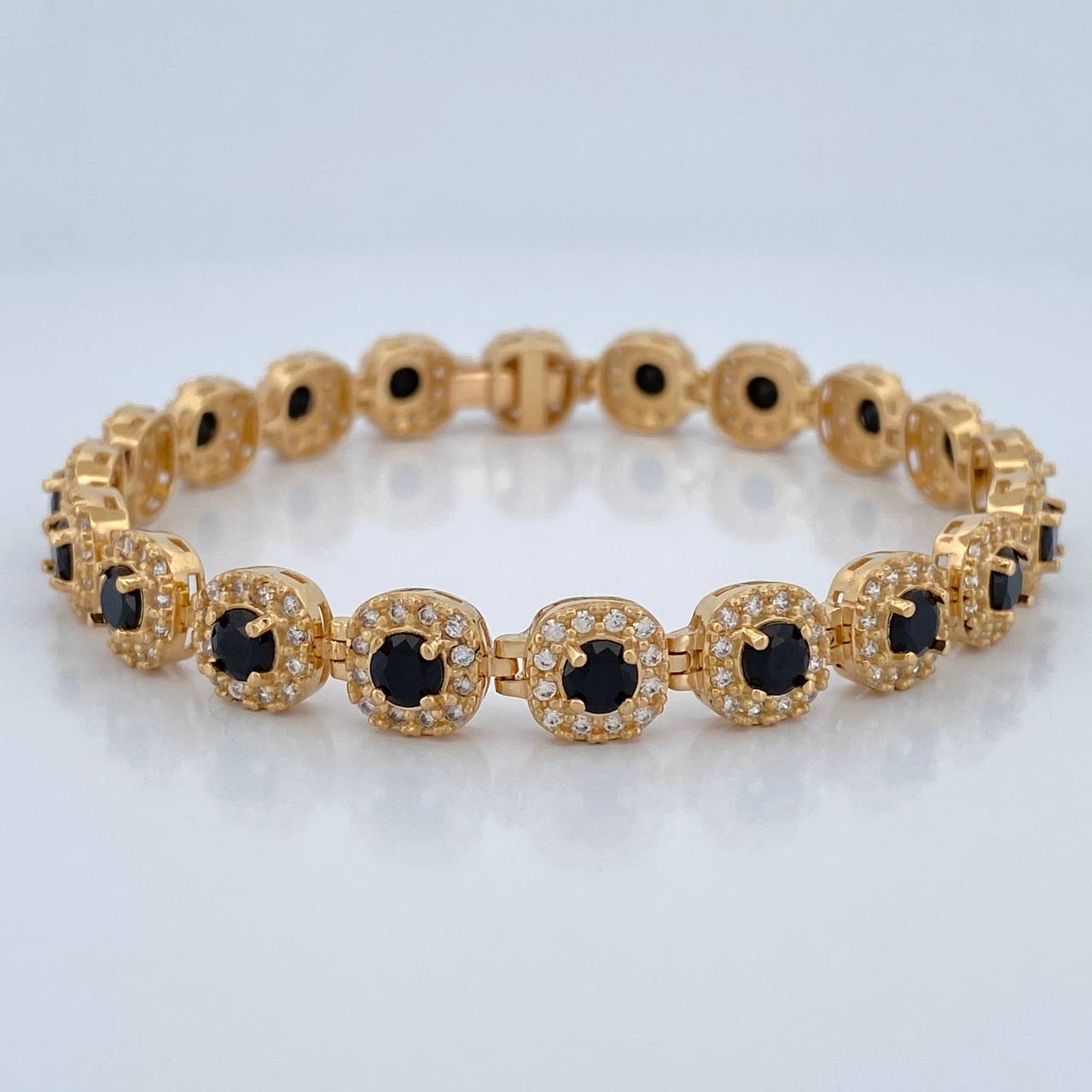 Pulso Tennis 20.85gr / 7 3/4 in / 7.85mm Oro Amarillo Nac.Esp. 18K %