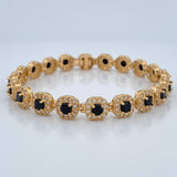 Pulso Tennis 20.85gr / 7 3/4 in / 7.85mm Oro Amarillo Nac.Esp. 18K %