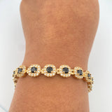 Pulso Tennis 20.85gr / 7 3/4 in / 7.85mm Oro Amarillo Nac.Esp. 18K %