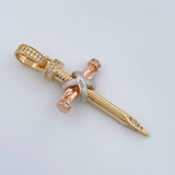 Dije Cruz Clavo Atada 5.15gr / 2 in / Tres Oros 18K %