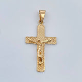 Dije Cruz Cristo  2.6gr / 1 1/2 in / Oro Amarillo 18K %