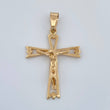 Dije Cruz Cristo  2.7gr / 1 1/2 in / Oro Amarillo 18K %
