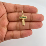 Dije Cruz Cristo Milagroso 2.15gr / 1 in / Oro Amarillo 18K %