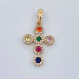 Dije Cruz Tupida 2.7gr / 1 1/4 in / Oro Amarillo 18K %