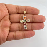 Dije Cruz Tupida 2.7gr / 1 1/4 in / Oro Amarillo 18K %