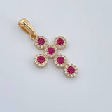 Dije Cruz Tupida 2.35gr / 1 1/4 in / Oro Amarillo 18K %