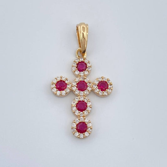 Dije Cruz Tupida 2.35gr / 1 1/4 in / Oro Amarillo 18K %